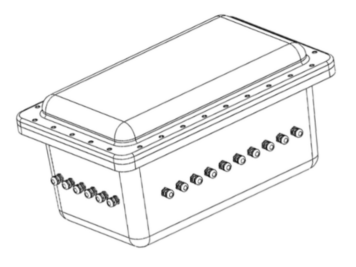 Ex-Proof Electrical Panel — Cable Glands View